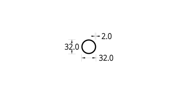 TUBO CIRCULAR (1 1/4)” (32) mm ESPESOR 2 mm.