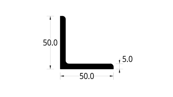 ANGULO GRADERIAS (50 X 50 X 5) mm.