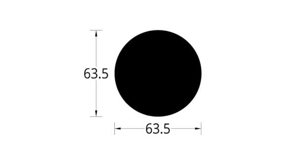 BARRA CIRCULA(2 1/2)”  (63.5) mm.