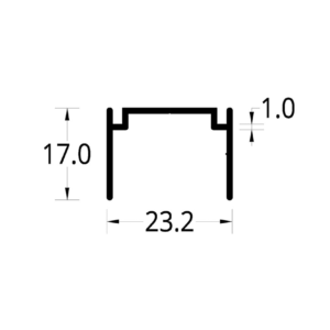 ADAPTADOR P.C. 2044/744 (23.2 X 17) mm.