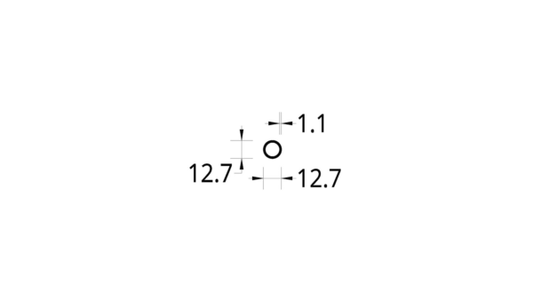 TUBO CIRCULAR (1/2)” (12.7) mm. ESPESOR 1.1 mm.