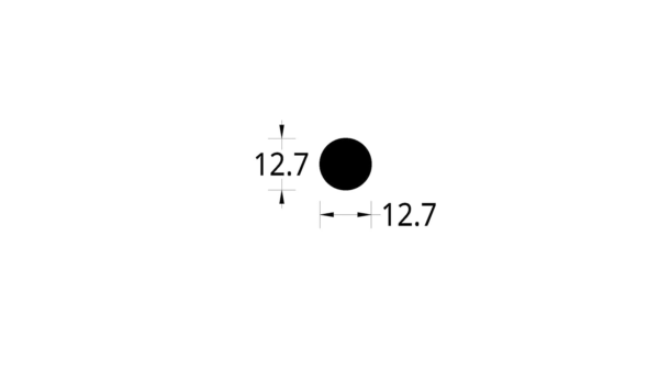 BARRA CIRCULAR (1/2)”  (12.7) mm.