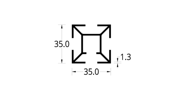 ESTRELLA SOLIDA DIVISIÓN DE OFICINA (35 X 35) mm.