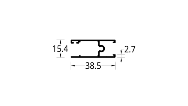 HORIZONTAL SUPERIOR/INFERIOR  V.C. 4020/5020 (38.5 X 15.4) mm.