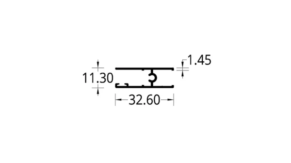 HORIZONTAL INFERIOR VC 4025/3825 (32.60 X 11.30) mm