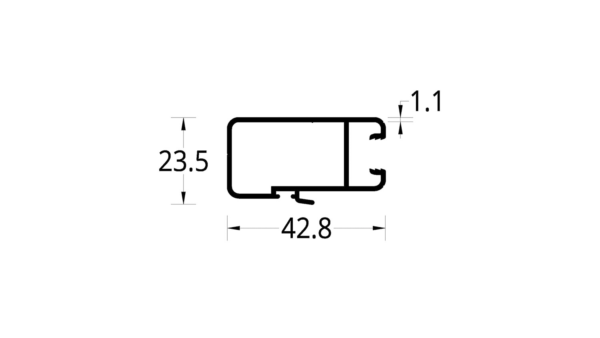 ENGANCHE REFORZADO ASTRAL 2.0 (42.8 X 23.5) mm.
