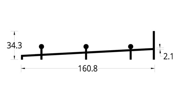 SILLAR P.C. 2038 PLUS/7038 (160.8 X 34.3) mm.