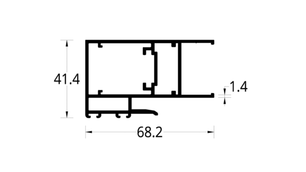 ENGANCHE VIDRIO CAMARA HASTA 22 mm. KIMBAYA/KALIMA (68.2 X 41.4) mm.
