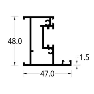 VERTICAL/INFERIOR DE MARCO AWA (47 X 48) mm.