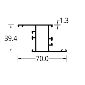 INVERSOR ENVIDRIADO INTERNO TAIRONA/ZINU (70 X 39.4) mm.