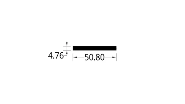 PLATINA ALUMINIO (2 X 3/16)”  (50.80 X 4.76) mm.